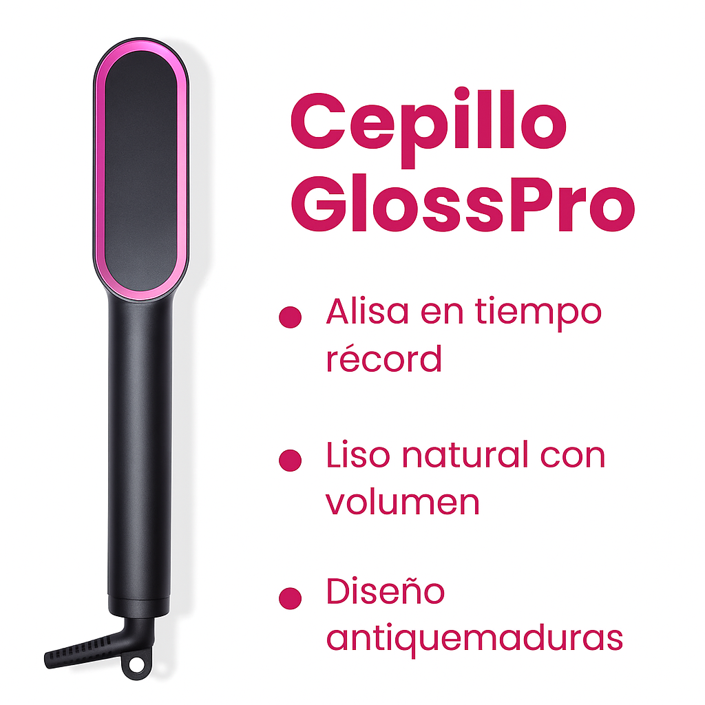 Gloss Pro | Cepillo Alisador Profesional