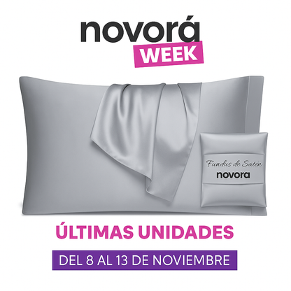 2X1 Fundas de Satén Premium - Oferta Especial Novora Week